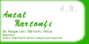 antal martonfi business card